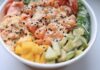 How To Melt Face Fat in 21 Days Using Cucumber Juice Delicious poke bowl featuring fresh salmon, avocado, mango, and sesame seeds.